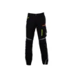 Crne radne pantalone sa dzepovima sa reflektujucim detaljima