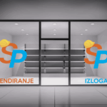 Brendirani izlog sa pvc folijom